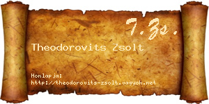 Theodorovits Zsolt névjegykártya