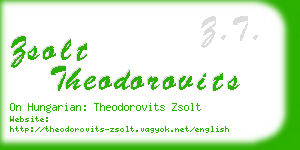 zsolt theodorovits business card